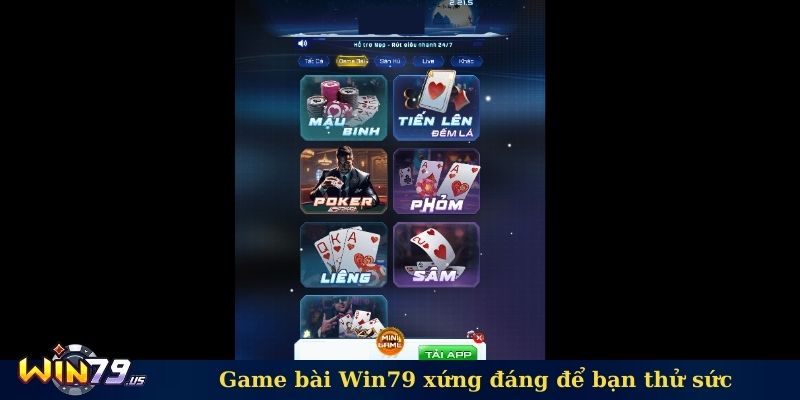 Game bài Win79 xứng đáng để bạn thử sức