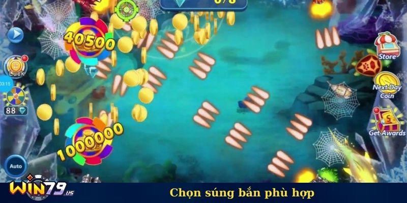 Chon súng bắn phù hợp