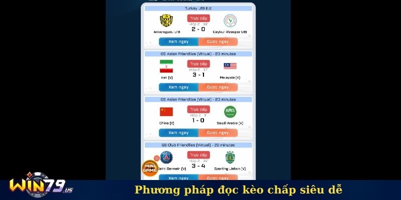 Phương pháp đọc kèo chấp siêu dễ