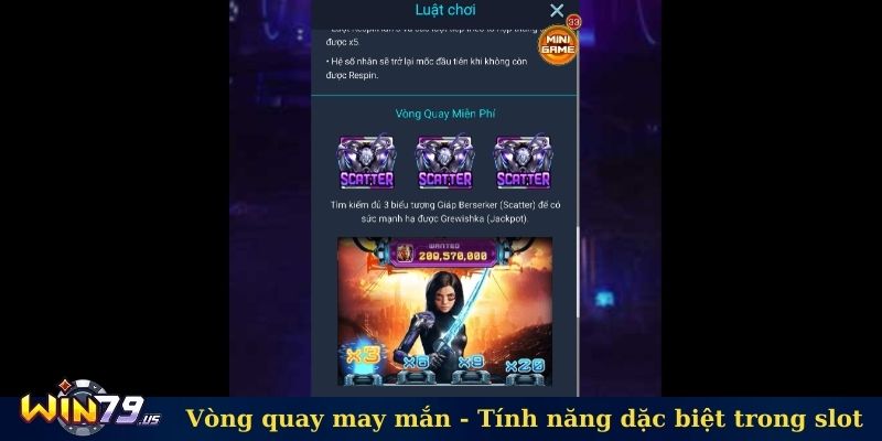 Vòng quay may mắn - Tính năng đặc biệt trong slot